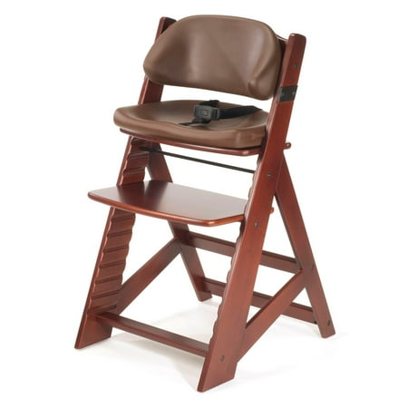 Keekaroo Height Right Kids Chair Mahogany with Chocolate Comfort Cushions