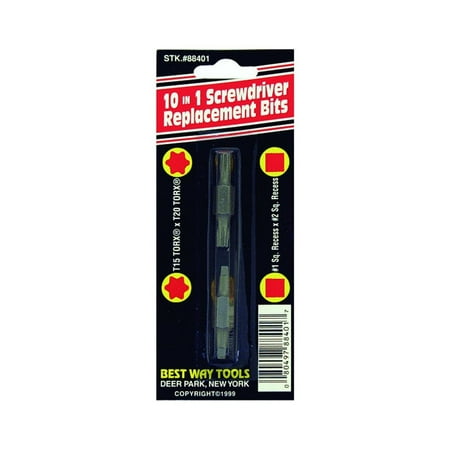 10-in-1 Replacement Double End Screwdriver Bit, Taiwan By Best Way