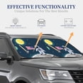 thumbnail image 4 of Wukai Astronaut With USA Flag Car Front Windshield Sun Shade,Sun Visor Shield Block Automotive Interior Protector Blocks UV Rays-Medium, 4 of 6