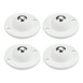 thumbnail image 1 of Unique Bargains 4Pack Adhesive Mini Caster Wheels, Swivel Universal Caster 360 Degree Rotation Sticky Pulley (White), 1 of 7