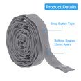 thumbnail image 3 of 2 Yard Snap Button Tape for Sewing Cotton Snap Button Trim Fastener Buckles Tape for Clothes Fabric DIY, Shadow, 3 of 7