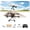 Three, variant on RC Paper Airplane Kit, DIY Electric Remote Control Plane with Gyro Stabilizer and Dual Propellers, 2.4GHz Foldable Fixed Wing Glider Conversion Kit for Beginners and Hobbyists (Two)