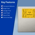 thumbnail image 3 of Avery Printable Rectangle Labels, Bright Yellow, 5" x 8-1/8", 80ct, 3 of 11