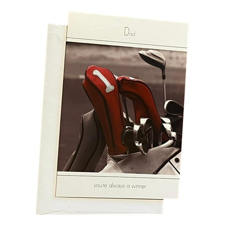Father's Day Greeting Card - Dad you're always a winner - , with golf