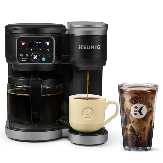 Cafetera Keurig K-Duo, monodosis y jarra K-Cup, color negro