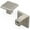 Silver, variant on Heritage Designs: Tempo Collection Knob: 10 Pack - Matte Black - 1-3/16" Square Handle Pulls, Cabinet-Drawer-Dresser Hardware, Kitchen-Bathroom-Home