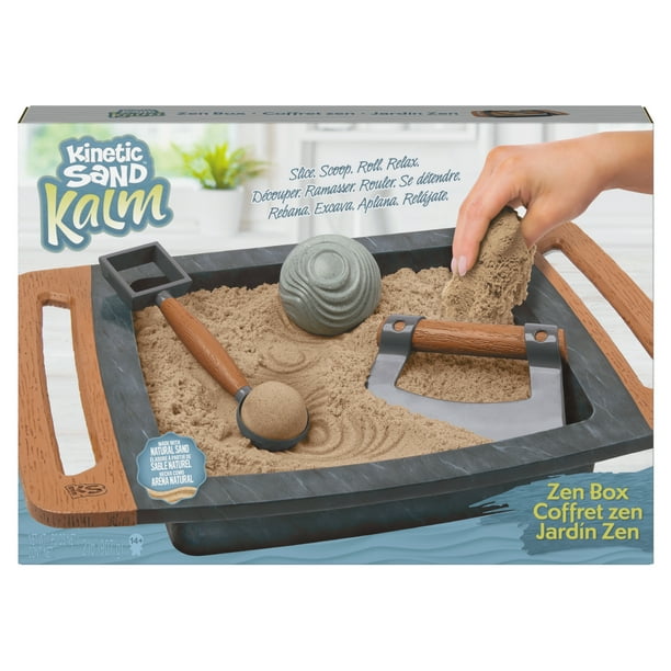 Sand Kalm, Zen Box Sand Set for Adults with 3 Tools for