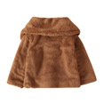 thumbnail image 5 of Cethrio Toddler Girls Hoodless Fleece Jacket Casual Warm Kids Winter Clothes Christmas Gift Coat Khaki Size 2-3 Years, 5 of 7