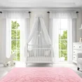 thumbnail image 2 of Lochas Soft Fluffy Rugs Shaggy Plush Area Rug for Bedroom Living Room Home Decor Floor Carpet, 3'x5',Pink, 2 of 7