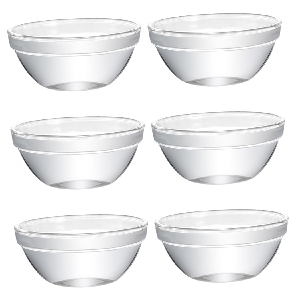 NICEXMAS Nicexmas Glass Pudding Molds Versatile Containers for Kitchen 6Pcs
