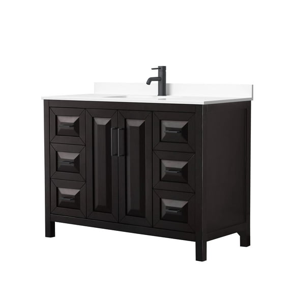 Wyndham Collection Wcv252548s-Vca-Mxx Daria 48" Free Standing Single Basin Vanity Set -