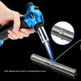 thumbnail image 3 of Adjustable Flame Refillable Butane Torch Cigar Lighter for Culinary Outdoor BBQ Soldering(Blue), 3 of 8