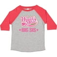 thumbnail image 3 of Inktastic Sister Worlds Best Big Sis Girls Toddler T-Shirt, 3 of 5