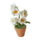 thumbnail image 2 of Adorno de interior con flores en maceta tejidas a mano, regalo cómodo para amigos Blanco, 2 of 9