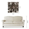 thumbnail image 7 of Empire Art Direct King of the Jungle Lion & Eye of the Tiger Frameless Free Floating Tempered Glass Panel Graphic Wall Art, 38" x 38" each, Ready to Hang, 7 of 7