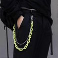 thumbnail image 4 of Waist Chain Manual Round Beads Exaggerative Waist Chain Geometric Hip-Hop Waist Belt Chain for Adult (Fruit Green), 4 of 4