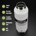 thumbnail image 5 of Water Bottle, Insulated Water Bottle, 31 oz Stainless Steel Water Bottle with Lid, White and Green and Blue, 5 of 8