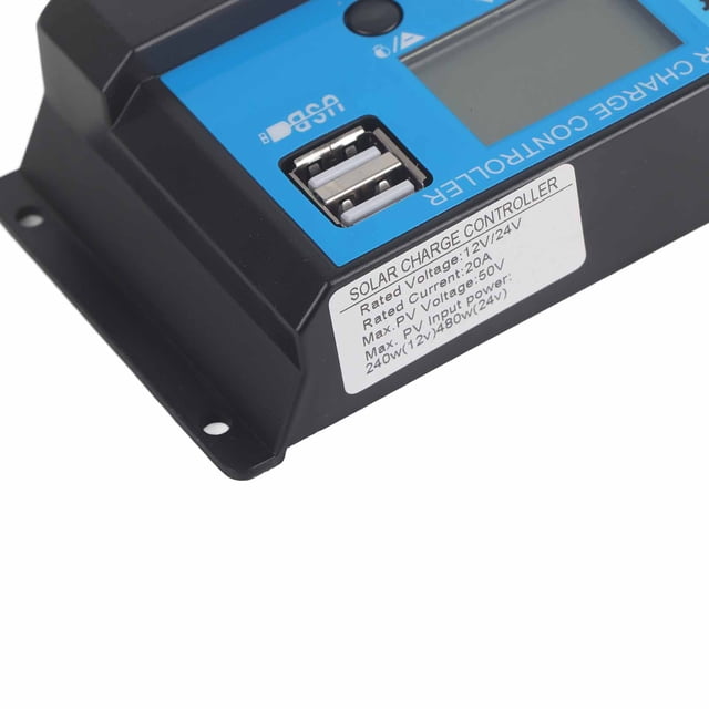 Controlador de panel solar, 20a 12v 24v LCD MUESTRA MODO DE CARGA DE ALTA POTENCIA CONTROLADOR DE BATERÍA PANELES DE PARA Solar Solares de 18V O 36 V Para Cargar Batería de 12 V/24