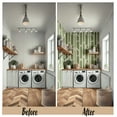 thumbnail image 3 of S4sassy Removable Contemporary Green Wall Decor, Geometric Branch Print Textured Contact Paper for Walls, Cabinet, Self Adhesive Vinyl Wallpaper Roll, Waterproof Contact Paper - 25"x360" inch, 3 of 9