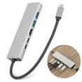 thumbnail image 3 of Estación de Acoplamiento, Aleación de Aluminio 1000Mbps Dock Station, 6-in-1 para Computadora Portátil de Computeradora Portátil Portátil en Casa, 3 of 7