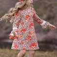 thumbnail image 2 of Vestido Para Niñas, Ropa Para Niñas Pequeñas, Vestido De Manga Larga De Leopardo Para Primavera Y Otoño, Vestido De Pastel, Vestido De Princesa Naranja Odeerbi LM103-7339, 2 of 4