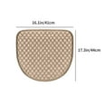 thumbnail image 3 of Horseshoe Seat Cushion | Curved Dining Chair Cushion | Non-Slip Bottom | Machine Washable | Comfortable & Breathable | 44x41cm | Beige, Gray, Gold, Blue, 3 of 8