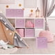 thumbnail image 2 of Bidones de almacenamiento SIMPLE HOUSEWARE, cubos plegables, 28 cm, color rosa, paquete de 6, 2 of 7