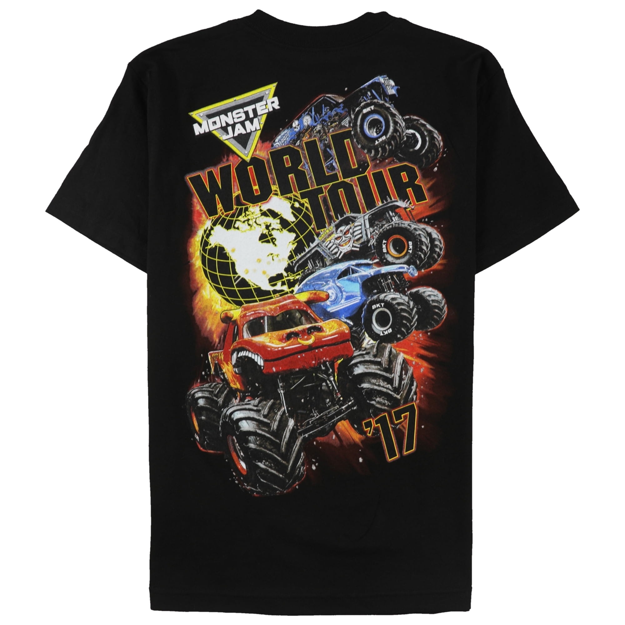 Monster Jam Mens World Tour Graphic T 