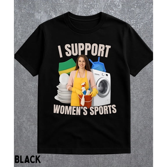 Men I Support Women's Sports T Shirt Unisex Women Oversize Tee Streetwear Casual Short Sleeve Funny Sarcastic Humor Gen Z Humor