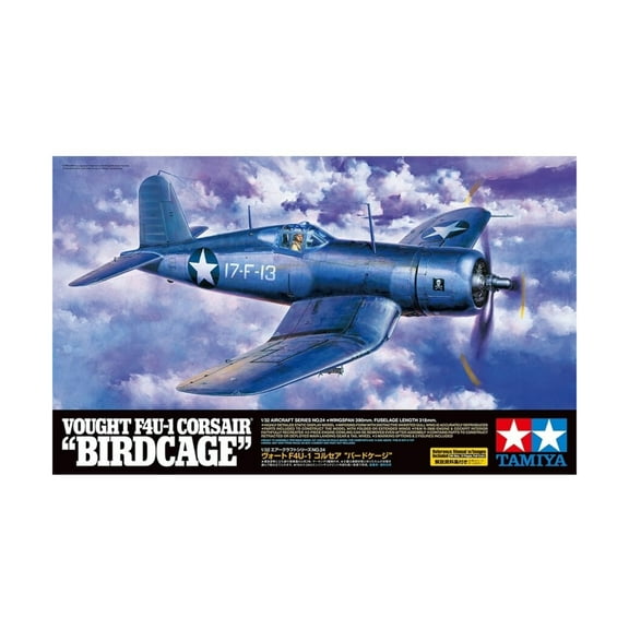 Tamiya Corporation Vought F4U-1 Corsair "Birdcage" (Export Version) New