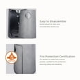 thumbnail image 6 of Afterglow 48,000 BTU Terrafab Base Patio Heater, Internal Gas Tank, Light Gray, 6 of 9