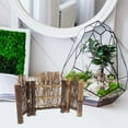 thumbnail image 4 of SHOWERORO Simulated Fence Flower Adornment Mini Fence Model 1Pcs Light Brown Landscape Decor, 4 of 4
