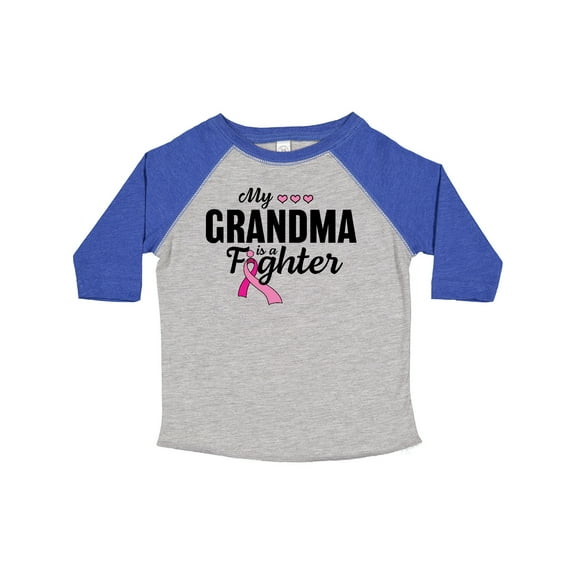 Inktastic Breast Cancer Awareness My Grandma is a Fighter Boys or Girls Toddler T-Shirt