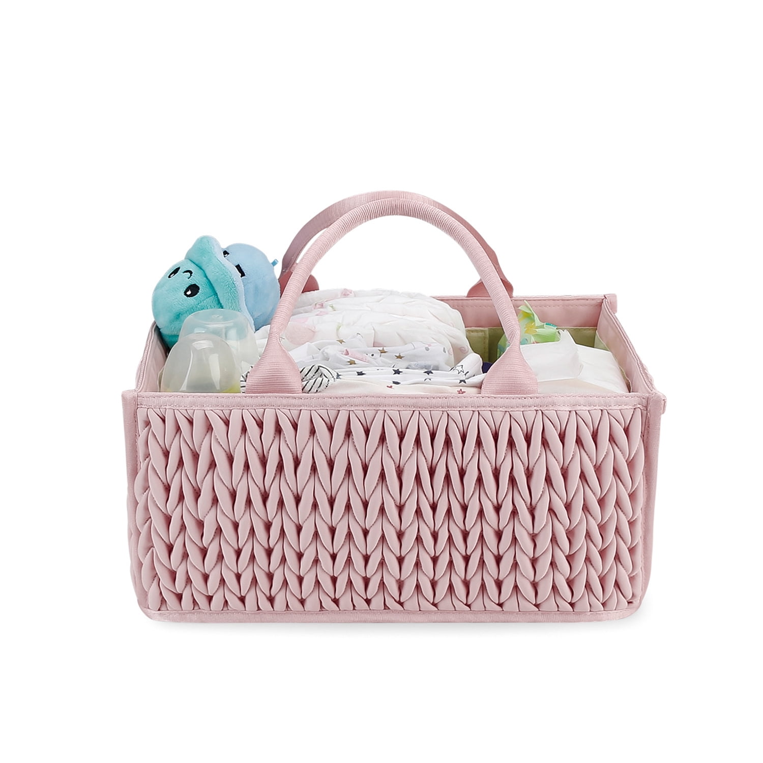 SPEKSEE Portable Diaper Storage Basket: Large Capacity, Water-Resistant, and Organized for Mom Essentials