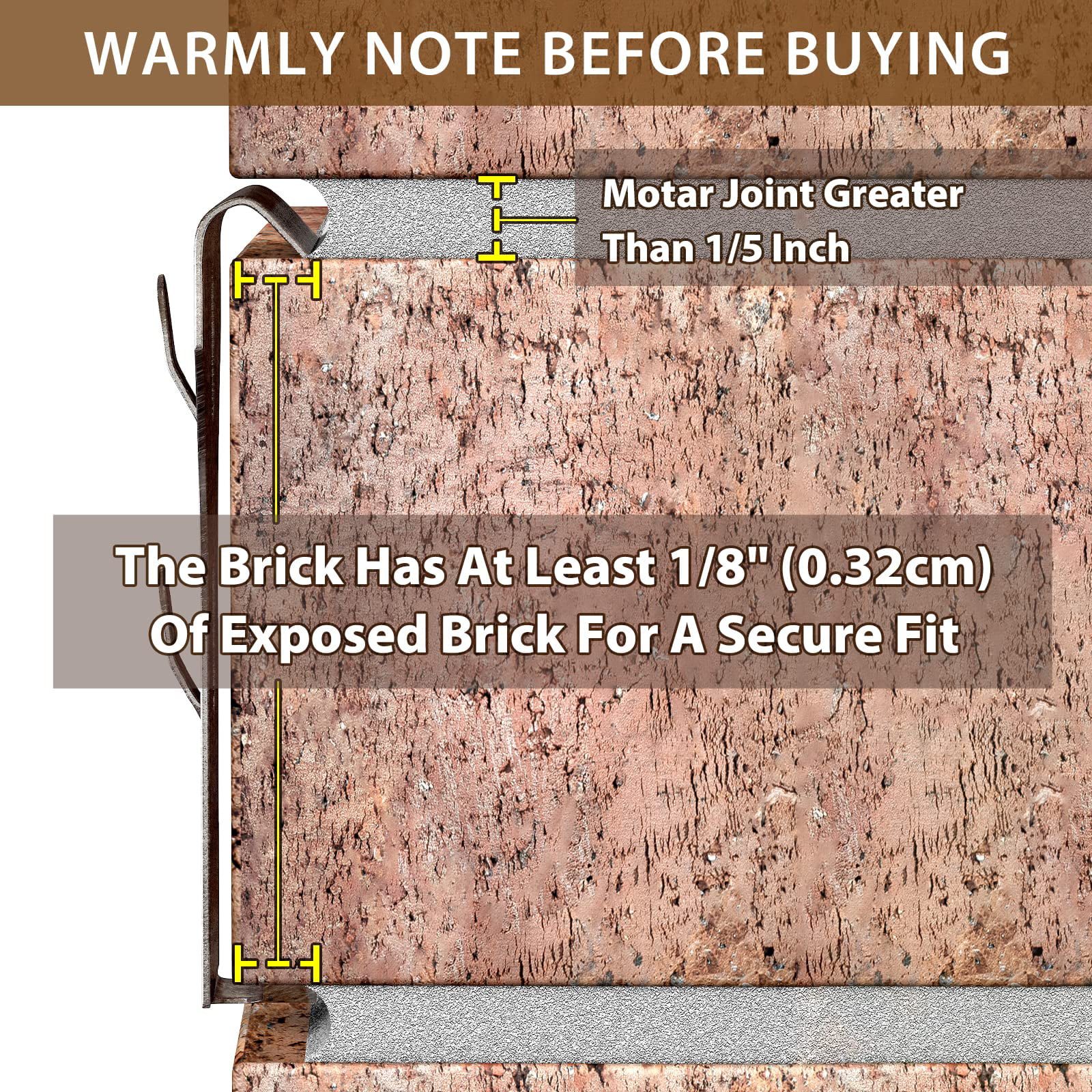 at Home 2-Pack Brick Wall Clips