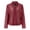 Red, variant on Winter Warm Women Short Coat Leather Jacket Zipper Tops Overcoat Outwear Tan Wool Trench Coat Women Tall Women's Coats Oversize Wool Coat Women Seal Jacket Womens Wool Blend Coat Women Ling