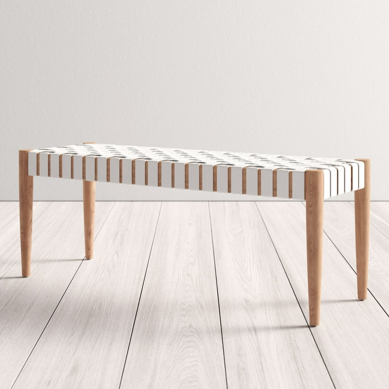 Benning Genuine Leather Bench Walmart