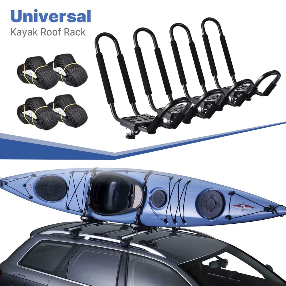 Universal Soft Car Roof Rack Bar Pad Kayak Canoe SUP Carrier Loaf Style 2Pcs USA 
