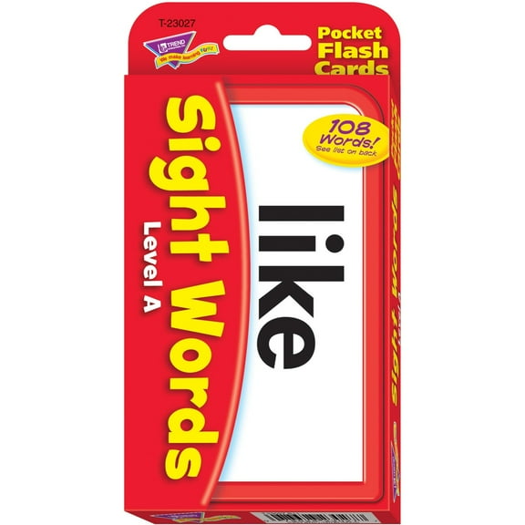 Trend Sight Words Level A Flash Cards Theme/Subject: Learning - Skill Learning: Reading, Sight Words - 56 Pieces - 4 