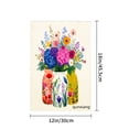 thumbnail image 4 of Amhnf Floral Bouquet In Colorful Jars Garden Flag For Home Outdoor Garden Yard Decor 12x18 inch, 4 of 5