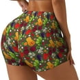 thumbnail image 2 of Naloa Begetable Biker Shorts for Women Seamless Scrunch Short Women’s Yoga Shorts for Gym Running Sport Shorts - Large, 2 of 9