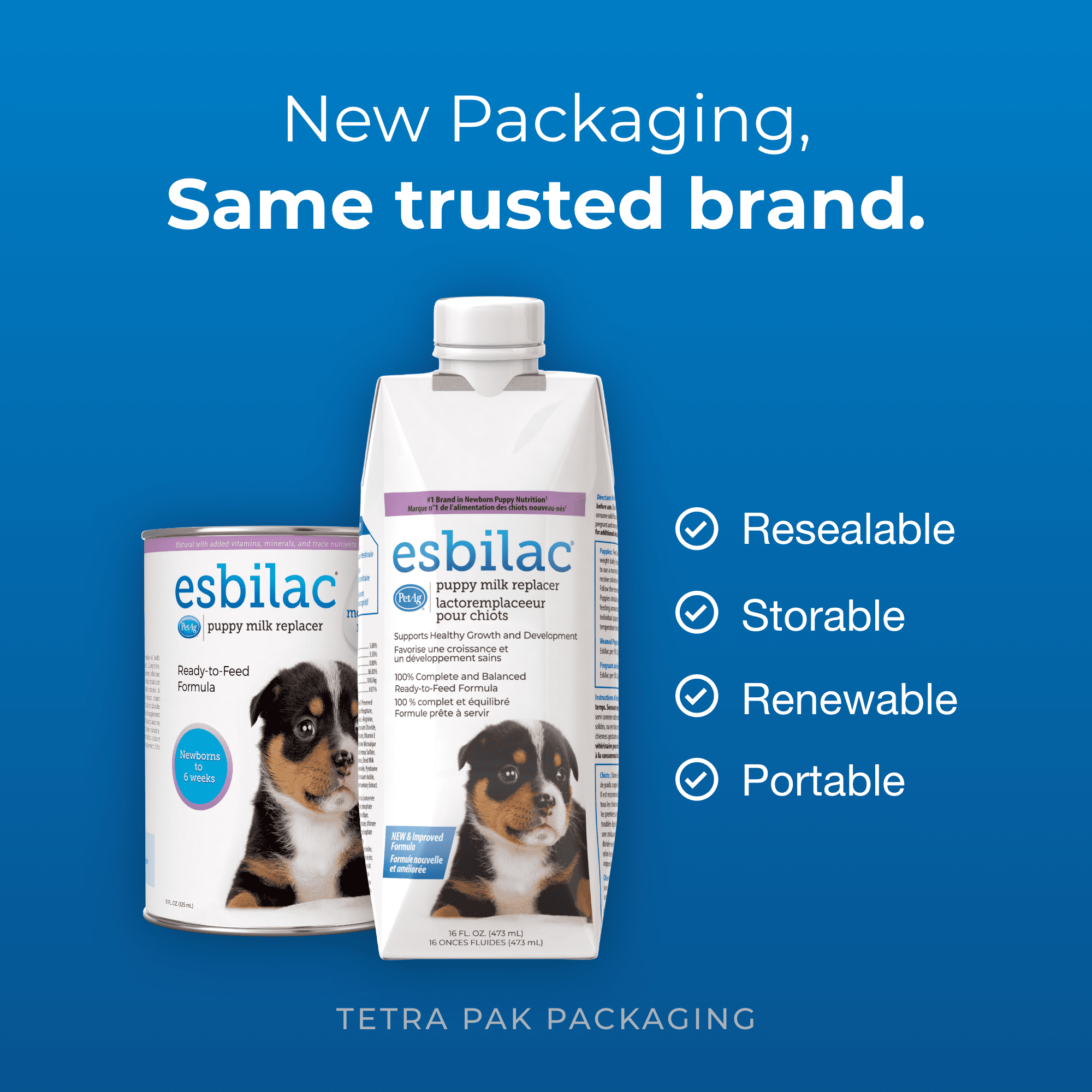 PetAg Esbilac Puppy Milk Replacer Liquid - 16 oz
