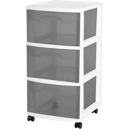 Sterilite 3-Drawer Medium Cart, Set of 2