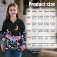 thumbnail image 7 of Uorisanigo Girls Sweatshirts Fashion Long Sleeve Pullover Crop Tops Oversized Floral Butterfly Quarter Zip Sweatshirts School Cropped Pullover Hoodies for Sports and Daily Wear, 7 of 7
