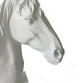 thumbnail image 3 of Genny Tabletop Horse Head Sculpture, White Resin Statuette, 19 Inch, 3 of 3