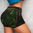 thumbnail image 4 of Cauagu Framed Greenery Wall Art for Womens Workout Impact Shorts,Booty Biker Shorts High Waisted Elastic Athletic Shorts for Yoga Gym Running Sports-Small, 4 of 8