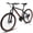 Black, variant on Juuar 24" Mountain Bikes for Adults, Durable Steel Frame Commuter City Bike Bicycle, 21 Speed Disc Brake MTB, Front Suspension, Unisex, Black