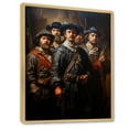 thumbnail image 2 of Designart "Night Watch A Masterpiece by Rembrandt IV" Masterpiece Floater Framed Canvas Wall Art, 2 of 7