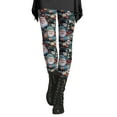 thumbnail image 5 of SNOWSONG Christmas Leggings for Women, Plus Size Leggings Women High Waisted Workout Pants Tummy Santa Print Holiday Legging Tights, Womens Leggings, Tummy Control Leggings Pink 3XL, 5 of 7