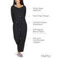 thumbnail image 3 of MeMoi Women's Raw Edge Long Sleeve Shirt and Jogger Pants Set - Mens - Male, 3 of 11